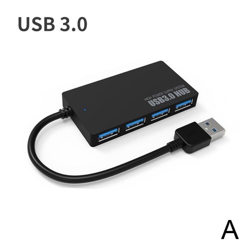 Hub de 4 puertos USB 3.0 adaptador de alta velocidad computadoras de escritorio múltiples portátiles NUEVO divisor 2025 - Imagen 8 de 9