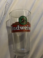 Vintage Budweiser Beer Pint Glass American Eagle Logo 16 oz. Official Product