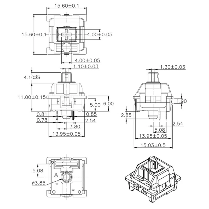 Durable Mechanical Keyboard 10pcs Mechanical Keyboard Replacement Parts