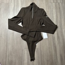 Alo Yoga Rise-Up Long Sleeve Bodysuit - Espresso / XXS