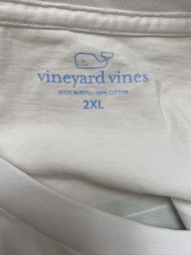 Vineyard Vines Men's MLS Whale Short Sleeve Pocket Soccer Tee Size XXL White NWT - Picture 5 of 7