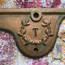 Antique Tryber Piano Ornate Grand Piano Cast Iron Tension Plate, Circa 1900