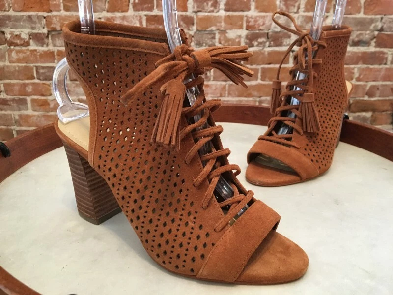 Perforated peep hotsell toe booties