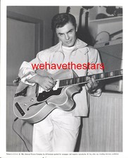 Vintage John Saxon SEXY HANDSOME 50s GUITAR Publicity Portrait