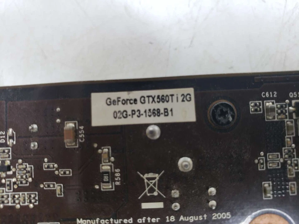 EVGA NVIDIA GeForce GTX 560 Ti 2GB GDDR5 - PCIE 2.0 - Mini HDMI, DVI - tested... - Image 3 of 4