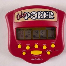 Handheld Electronic Game 1999 Radica Color Poker Tested Works        B-B