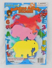 Mannix Bathtime Activity Animal Stickers 6 Pack New in Package Vintage 90s