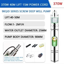 Stainless Steel Screw Submersible Deep Well Domestic Water Pump High Head Pumps