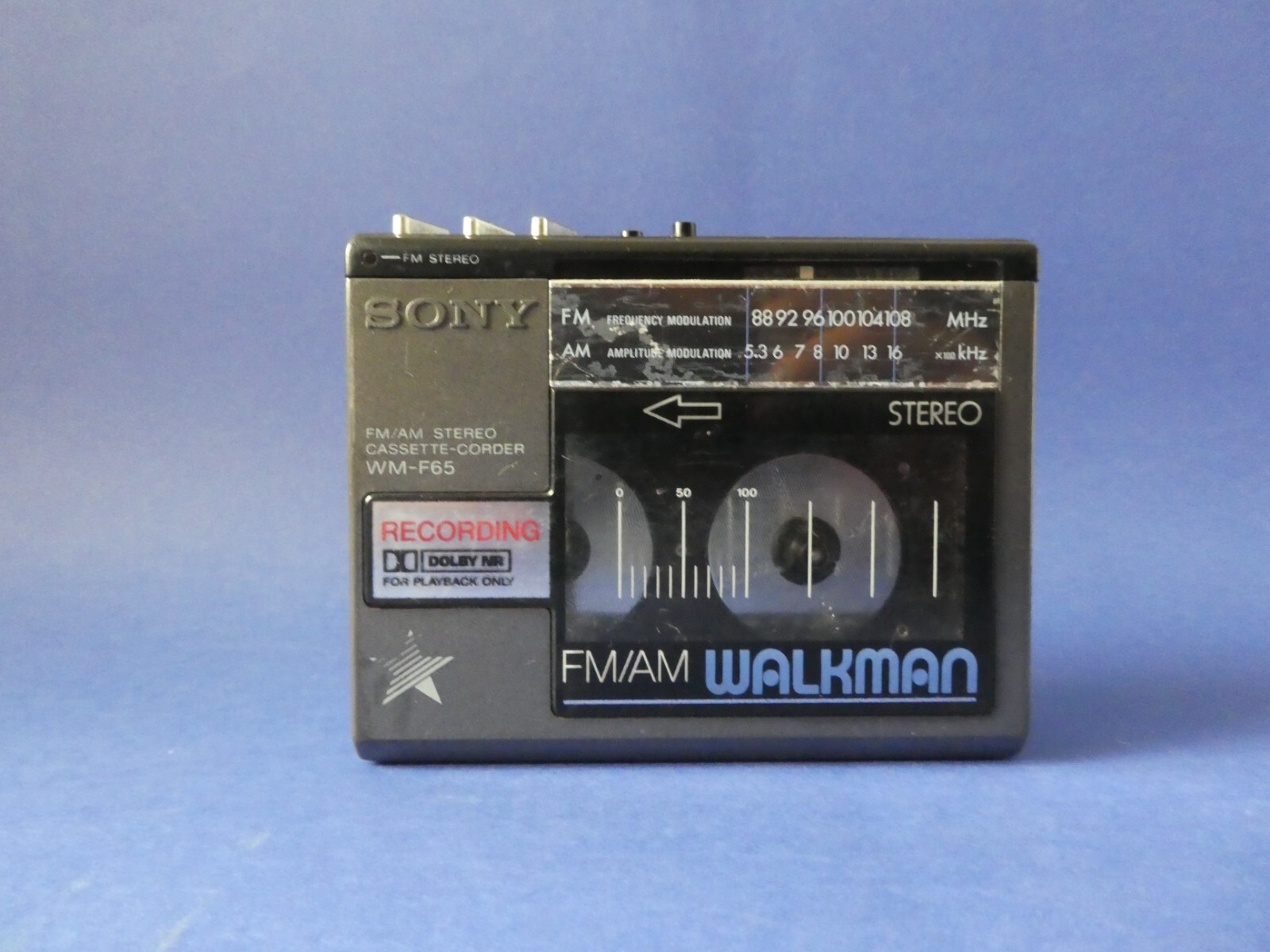 SONY WM-F65 WALKMANカセットプレーヤー【ジャンク】 SONY WM-F65 ソニー ウォークマン カセットレコーダー ジャンク