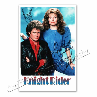 David Hasselhoff & Rebecca Holden in Knight Rider | Autogrammfoto  ²