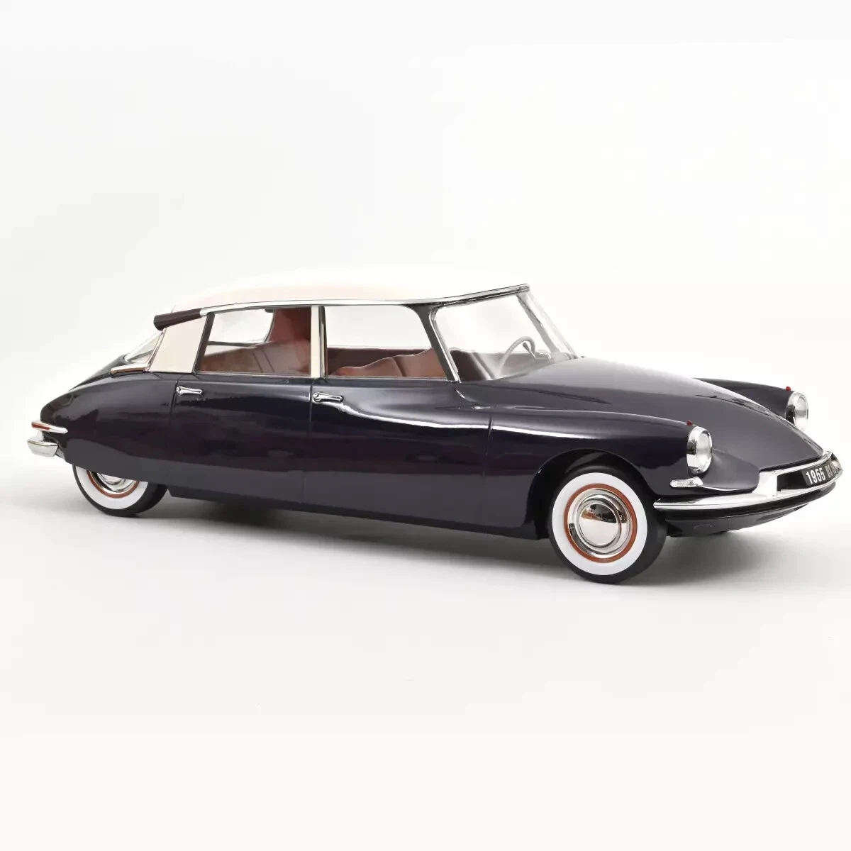 NOREV - Voiture de 1955 couleur orange et toit beige