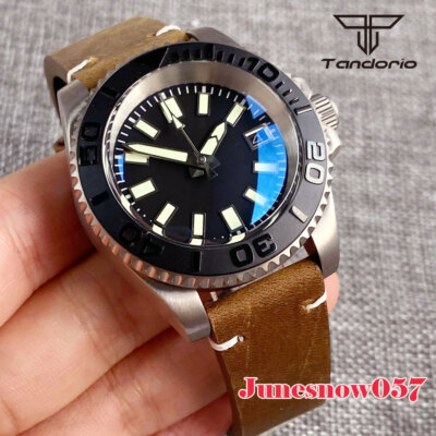20ATM Tandorio Titanium 40mm NH35 PT5000 Automatic Men Watch Dome Sapphire Glass