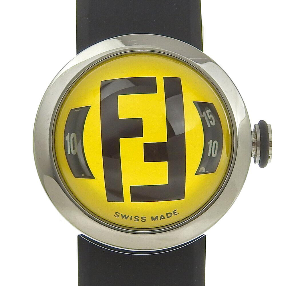 【ふるさと割】 Watches Boothra FENDI 8010L Stainless yellowDial Silver フェンディ