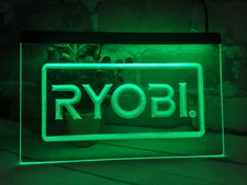 Ryobi Logo Tools Repair Service LED Neon Light Sign For Shop Garage Collection