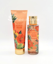 Victoria's Secret Mango Smash Fragrance Body Mist  Body Lotion New Set of 2