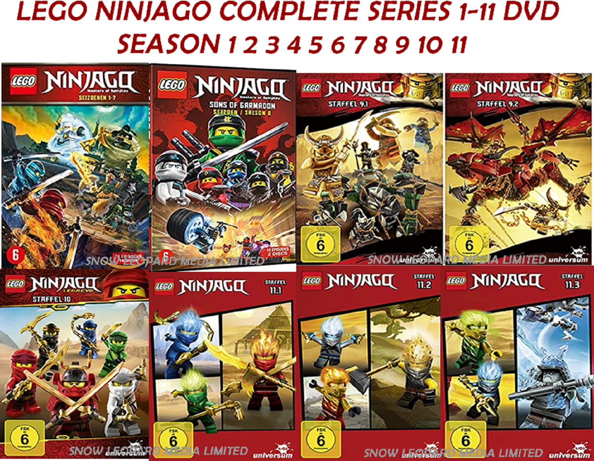 LEGO NINJAGO COMPLETE SERIES 1-11 DVD SEASON 1 2 3 4 5 6 7 8 9 10