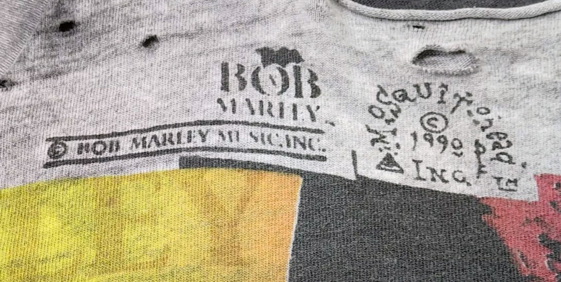 美品 Mosquitohead ボブ マーリBOB MARLEYモスキートヘッド 90'sビンテージMOSQUITOHEAD モスキートヘッド BOB MARLEY