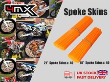 Wheel Spoke Protectors Orange 18" 21" fits Suzuki RM85 L Big Wheel 02-12