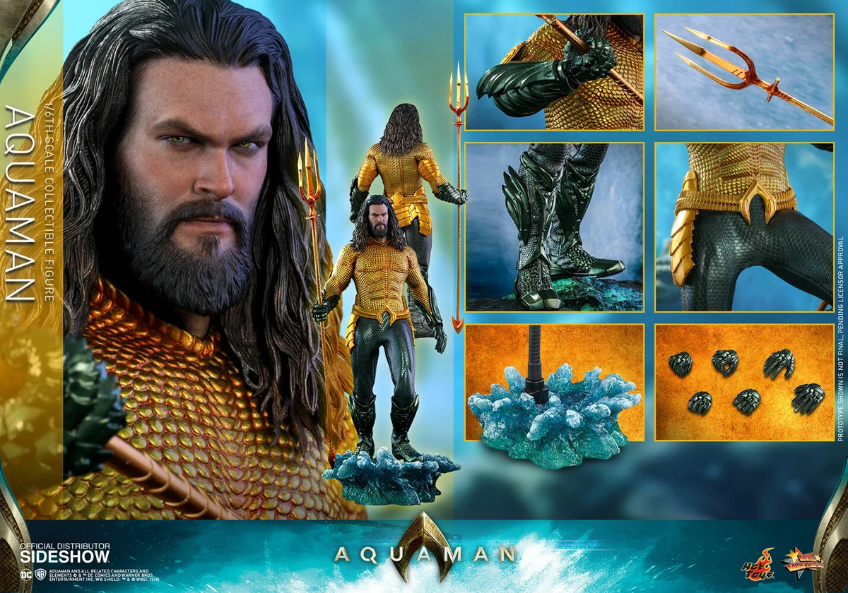 Hot Toys Aquaman DC Comics Jason Momoa Movie 1/6 Scale 12 Figure In Stock