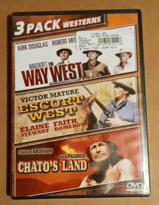 NEW [3 Pack Westerns]: The Way West('67)/Escort West('59)/Chatos Land('72) (DVD)