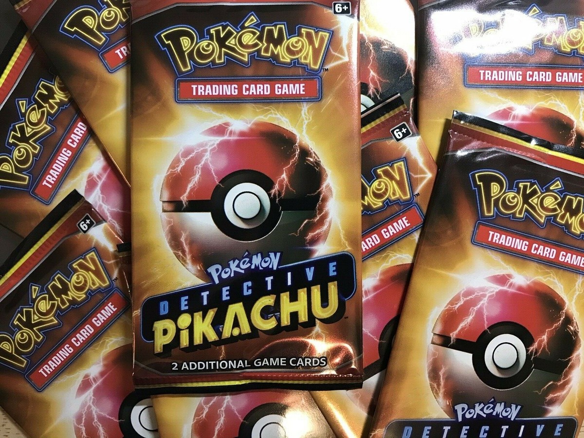 pokemon detective pikachu promo booster pack Amazon.com: Pokémon TCG: Detective Pikachu ON The CASE Box + 4 Foil Promo  Cards + 5 Booster Packs + Detective Pikachu Figure : Toys & Games