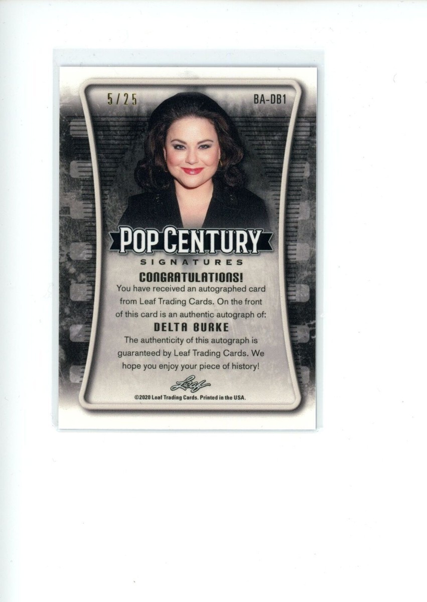 2020 Leaf Pop Century Delta Burke #BA-DB1 Blue Autograph Auto 5/25