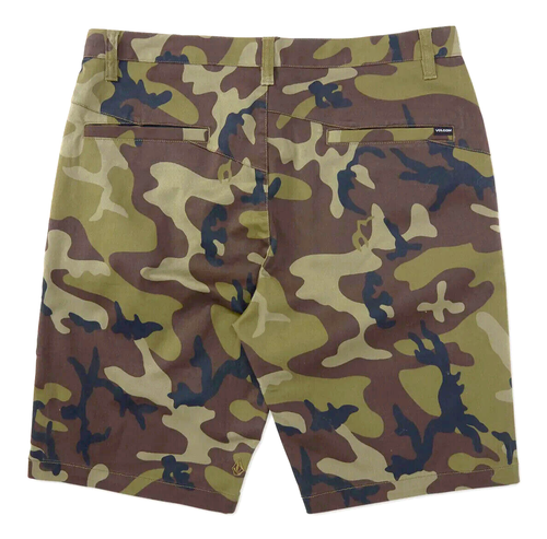 VOLCOM mens Stone V Monty Stretch Shorts 22" Camo Green Combo 32 NWT - Picture 3 of 3