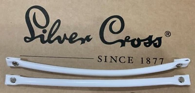 VINTAGE SILVER CROSS COACH BUILT DOLLS TOY PRAM OBERON BAG HANDLE straps White