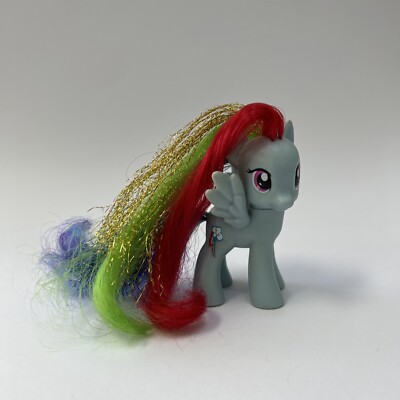 マイリトルポニー　ハズブロ　G4 Tinsel Hair ティンセルヘアー My Little Pony G4 Rainbow Dash Brushable Toy Tinsel Hair | eBay
