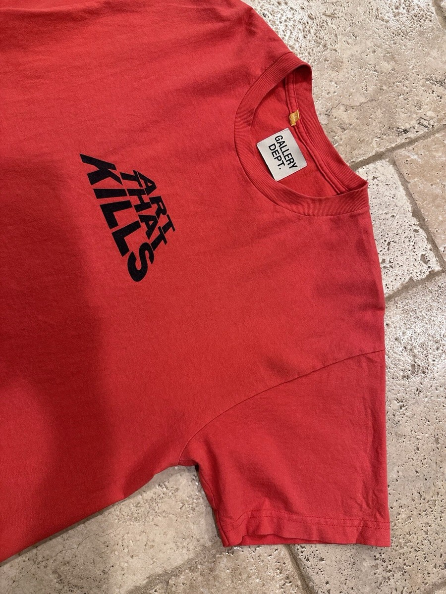 Gallery Dept ATK Art That Kills Red / Black Stack Logo Tee | eBay