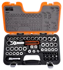 Bahco Metric Go Thru/Through/Pass Multi Drive Ratchet Socket Set +Case S530T