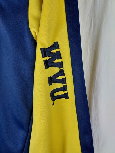 Starter West Virginia Mountaineers Blue Gold Long Sleeve Shirt Size Small - Picture 4 of 8