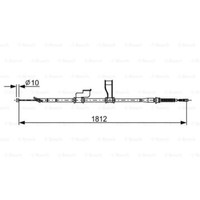 Bosch Handbremsseil Bremsseil Hinten Links FüR Hyundai I10 PA 1 987 482