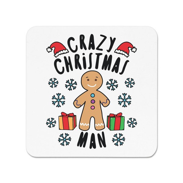 VerrüCkte Weihnachten Mann Schneeflocken KüHlschrankmagnet - Lustiger Witz-image
