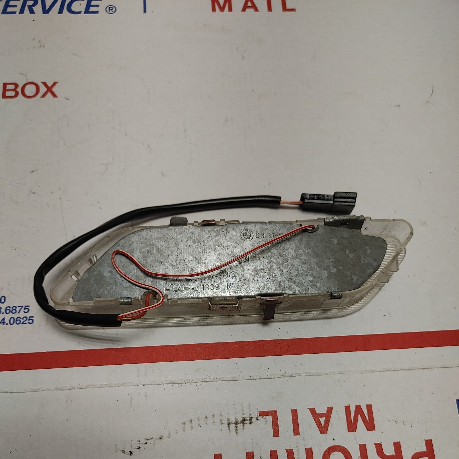 🥇1991 95 BMW E34 525I REAR RIGHT READING DOME MAP LIGHT LAMP 8359074