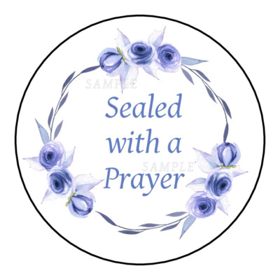 30 Sealed with a blessing stickers labels tags envelope seals