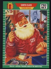 2022 Leaf '89 NFL Pro Set FB Retro Reprint Design 1989-08 Santa Claus Zuckerburg