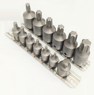 1/4" & 3/8" 15pcs DR IMPACT STAR BITS SET TORX BIT SOCKET SET | eBay