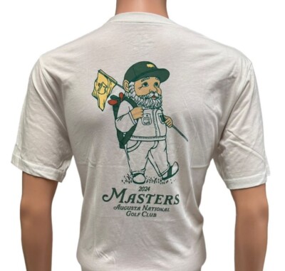 Gnome Edition! 2024 Masters White Masters Caddie Tee T Shirt