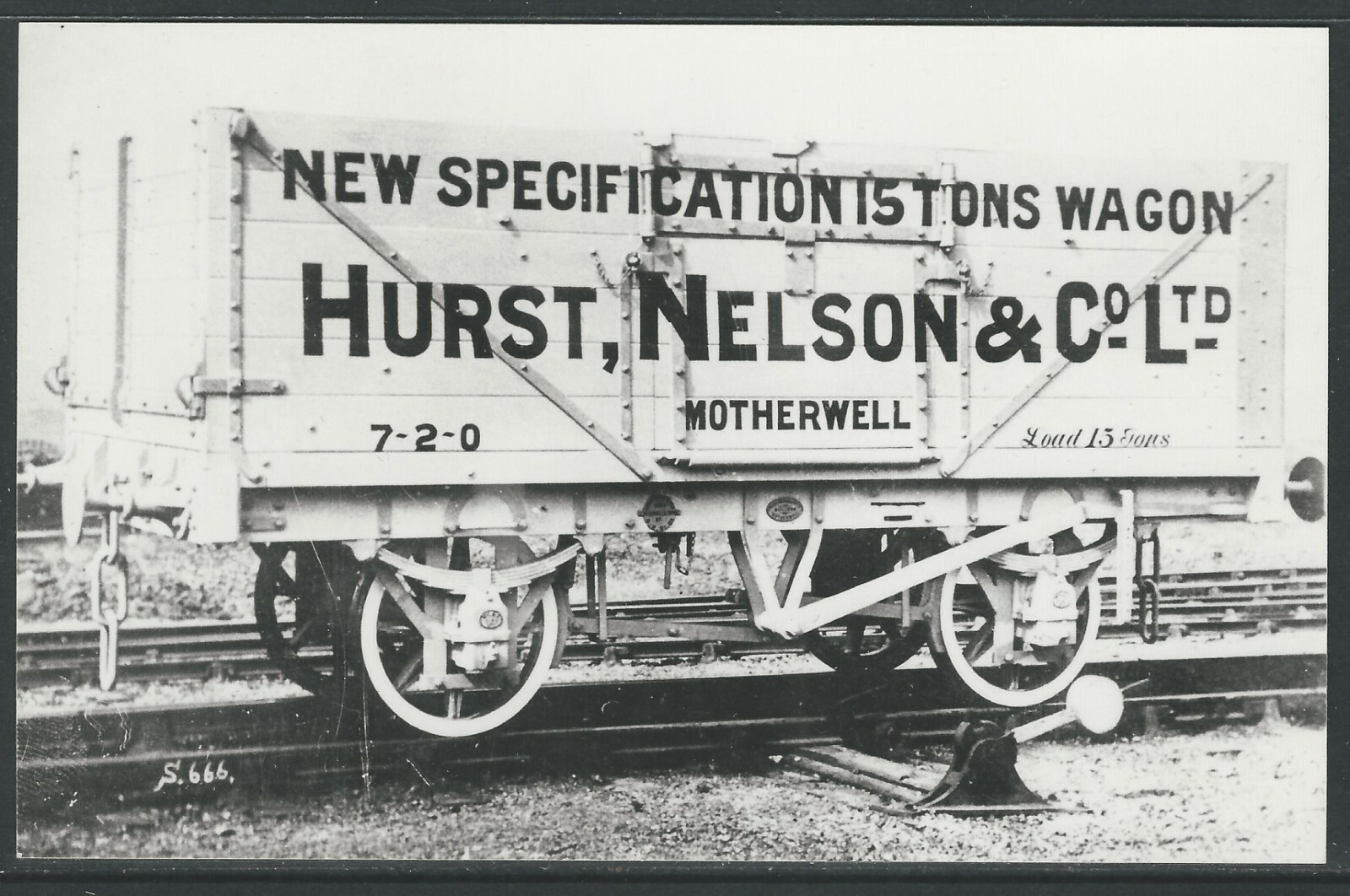 Reproduction Photo Of New Spec 15 Ton Hurst Nelson Co Ltd Railway reproduction-photo-of-new-spec-15-ton-hurst-nelson-co-ltd-railway
