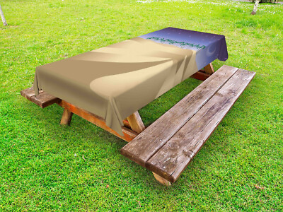 Oase Outdoor Tischdecke Crescent Moon Far Away Bäume Gartentisch Servietten
