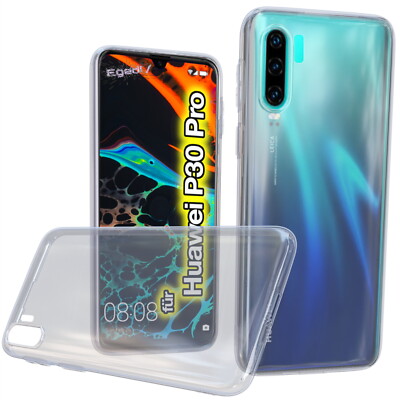 Schutz Hülle für Huawei P30 Pro Silikon Case Transparent Handyhülle TPU Bumper