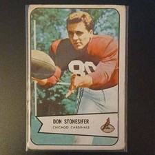 Bowman 1954 Don Stonesifer #48 Chicago Cardinals NFL Football Card