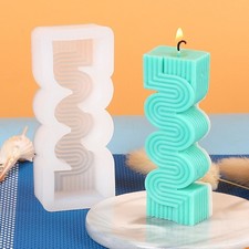 Moule en silicone réutilisable pour l'artisanat de cire goutte à goutte facile