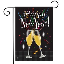 Briarwood Lane Happy New Year Double-Sided Garden Flag