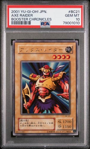 2001 Yu-Gi-Oh! PSA 10 Japanese - Axe Raider - Booster Chronicles #BC-21 - Bild 1 von 3