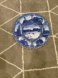 c1905 Staffordshire England Spokane WA Souvenir Plate – Rowland & Marsellus