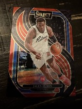 2024-25 Panini Select International Premier Level Red Wave Prizm Jalen Duren 160