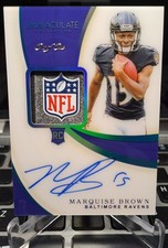 2019 Panini Immaculate Collection - Rookie Shield Auto #112 Marquise Brown 1/1