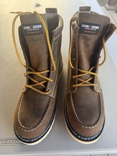 "Bota Duradero Goodyear Welt 6"" cuña punta suave oxidada para hombre talla 11,5"